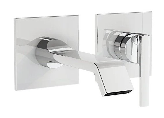 Vitra A42782 Suit Ankastre Lavabo Bataryası (Sıva Üstü Grubu) Krom